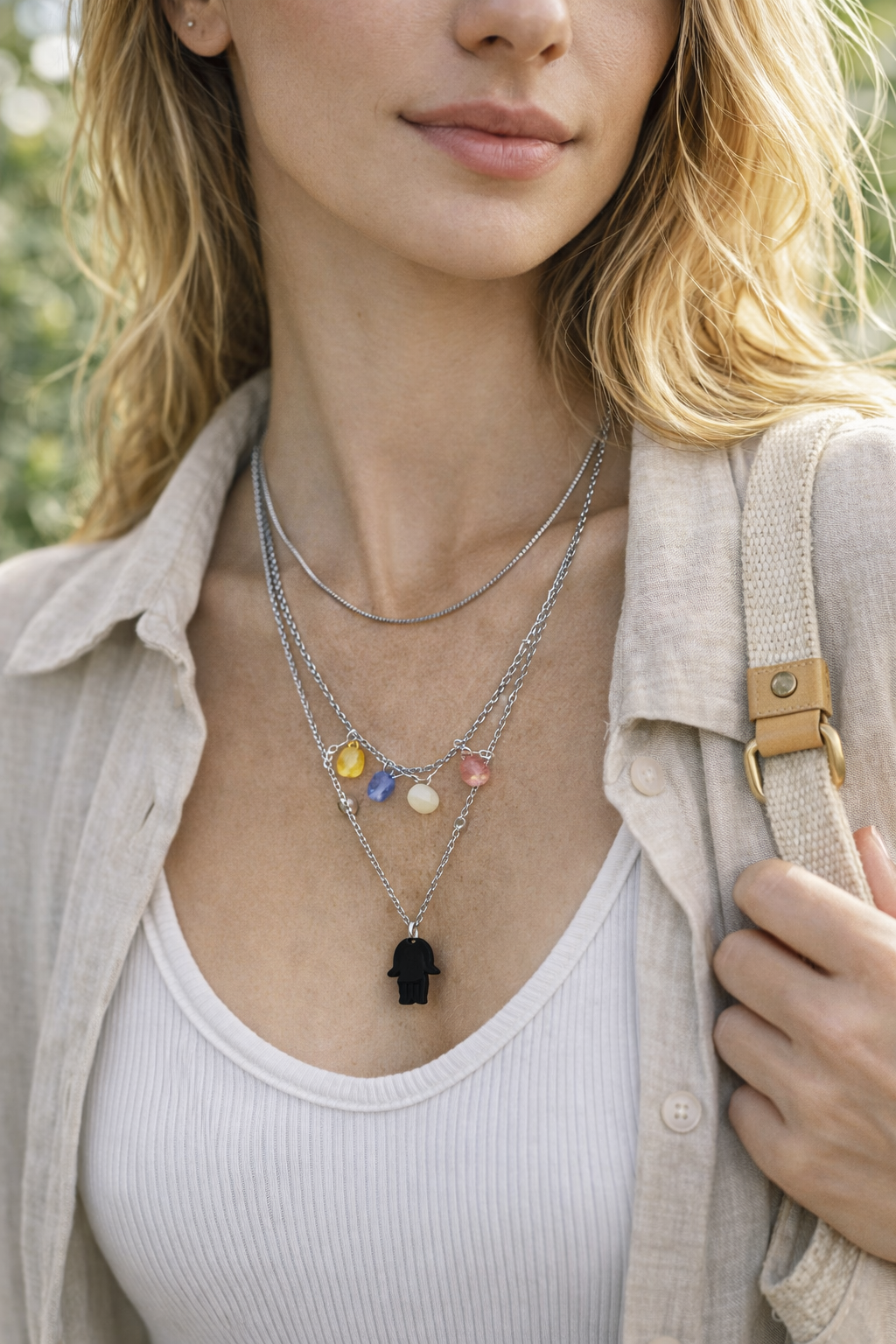 Collar de acero - Mano triple