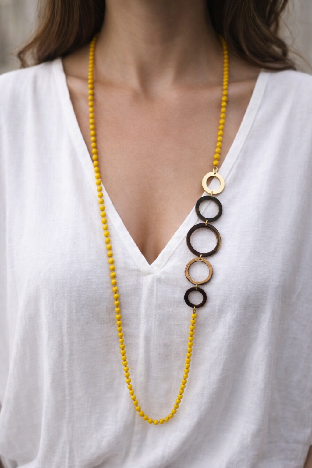 Collar larga - Fina estilo