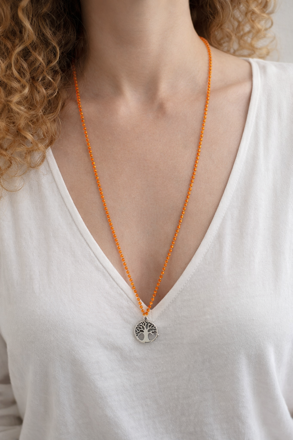 Collar larga - Fina Arbol