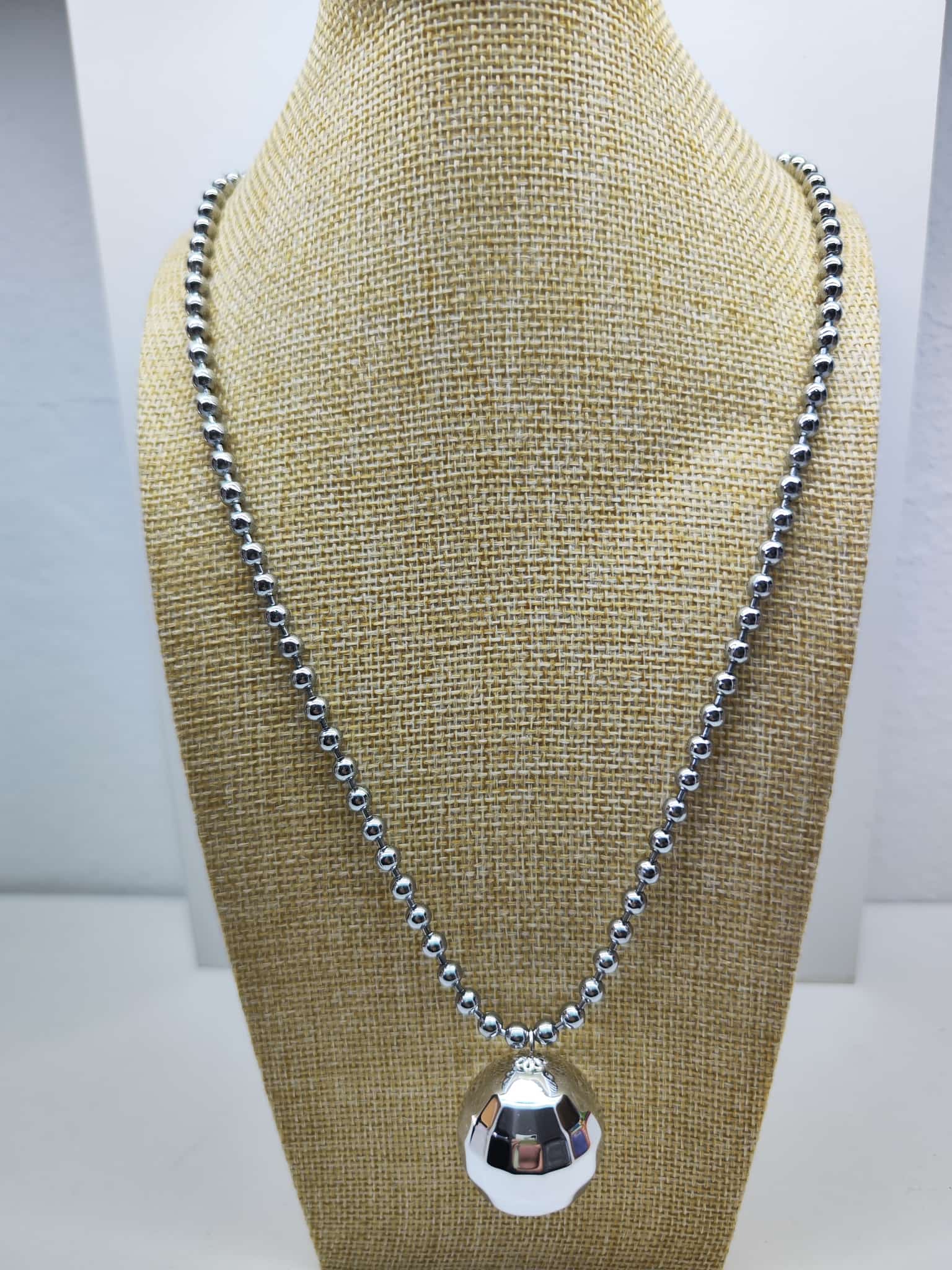 Collar largas - Bola espejo