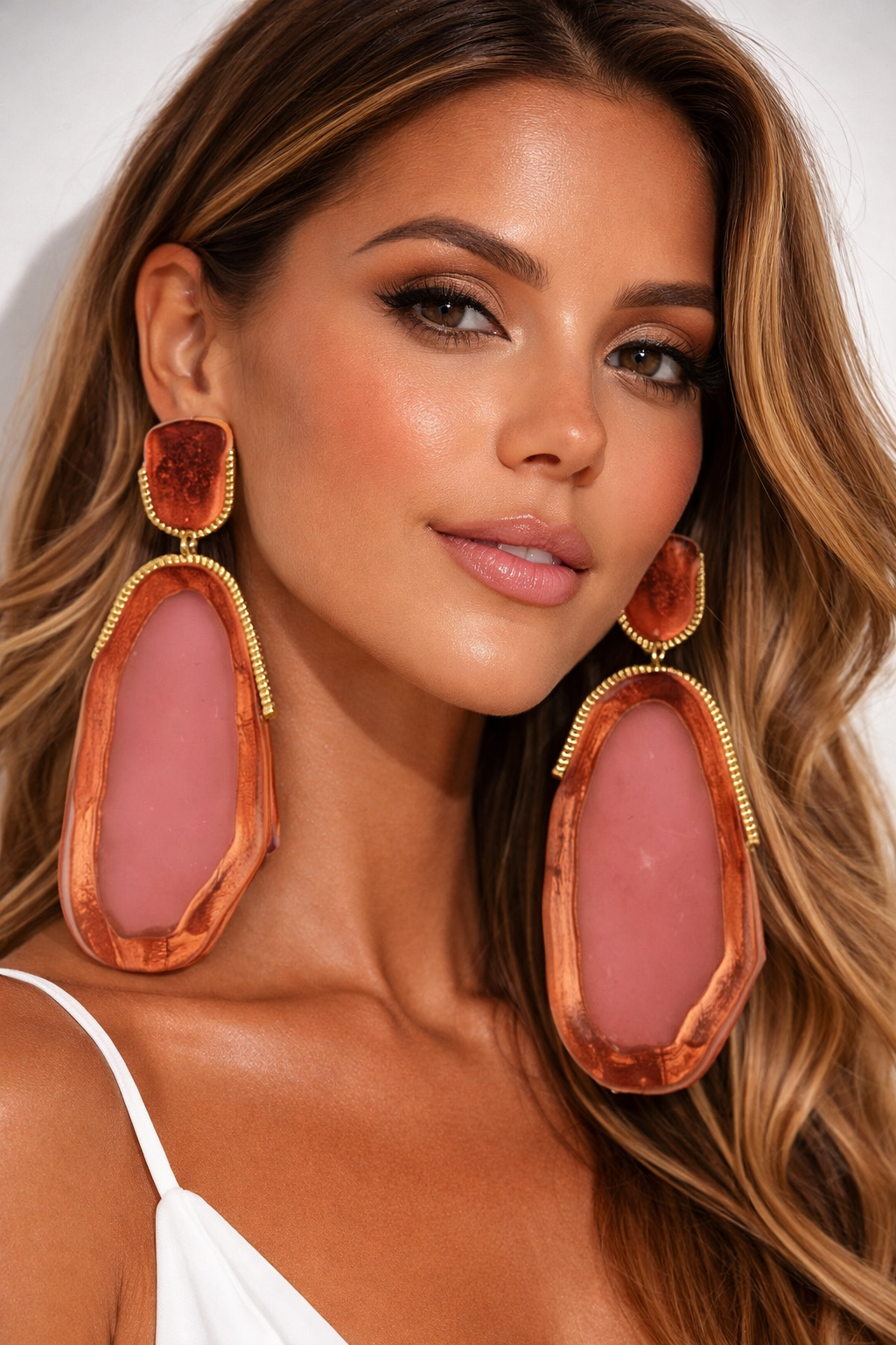 Pendientes - Fashion salmon