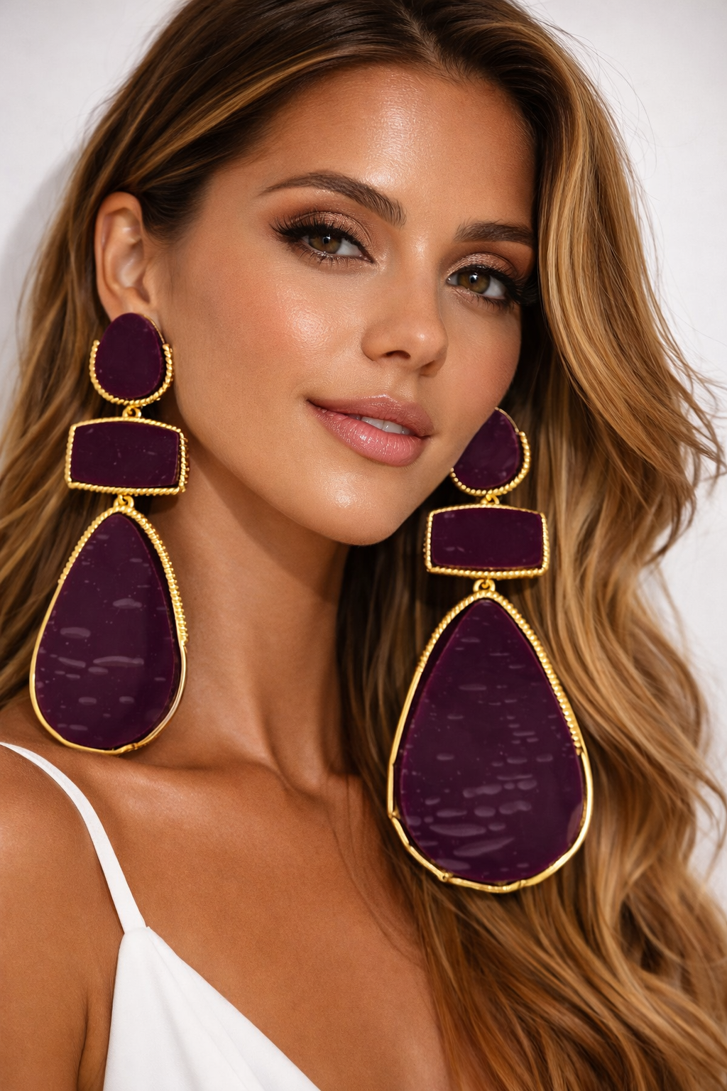 Pendientes - Sueño en malva