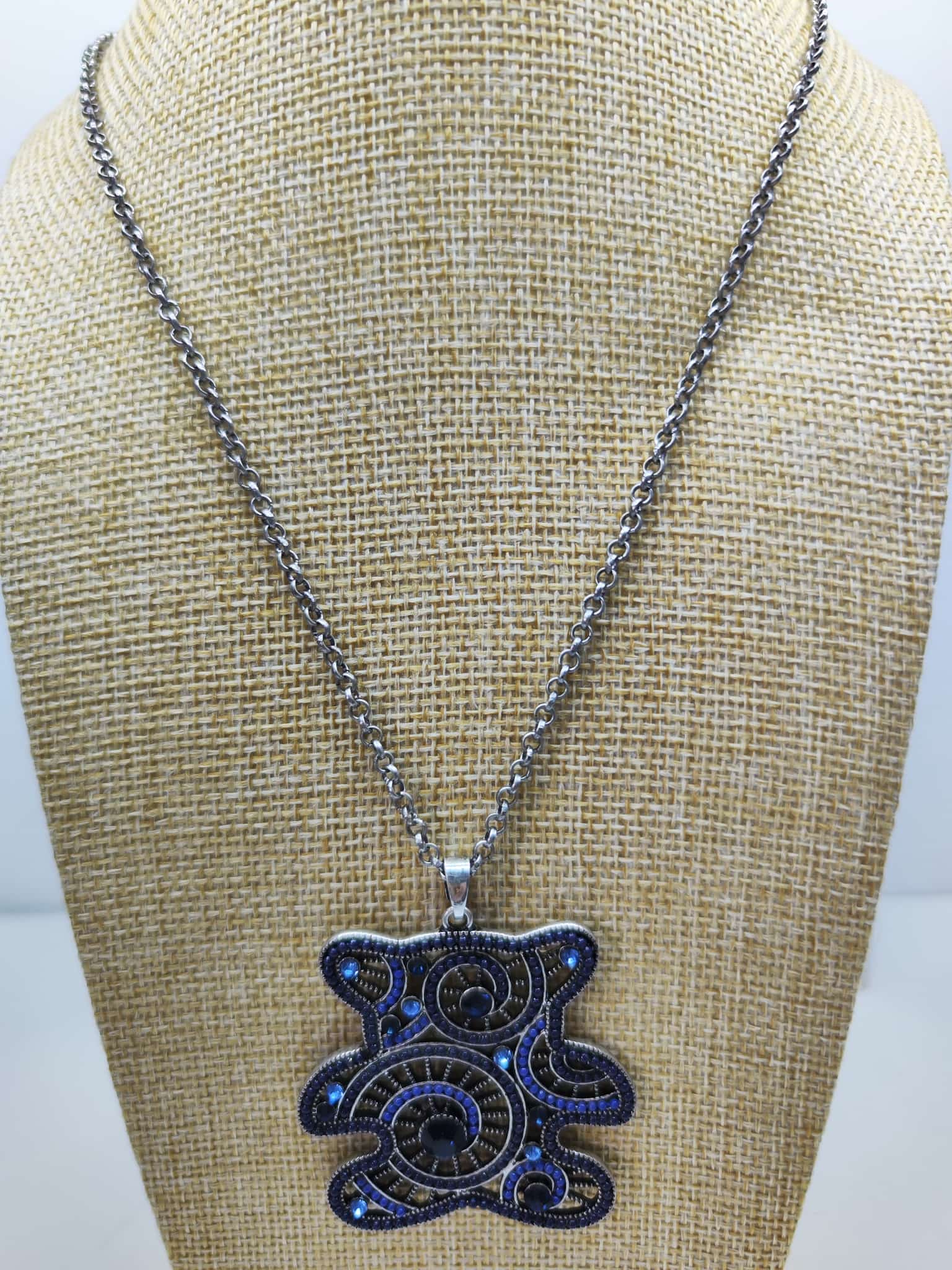 Collar con colgante - Oso grande azul