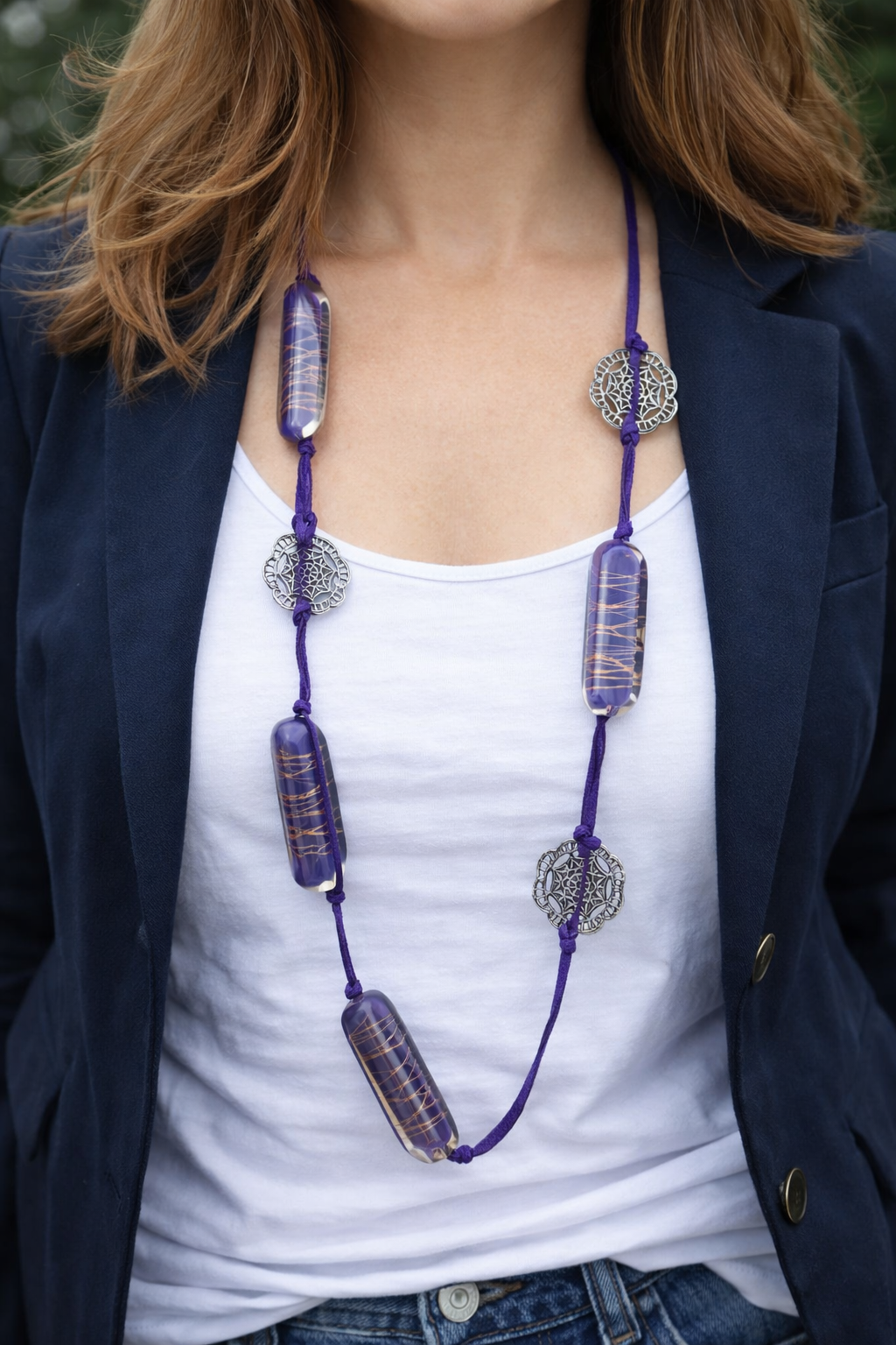 Collar larga - Violeta dia dia