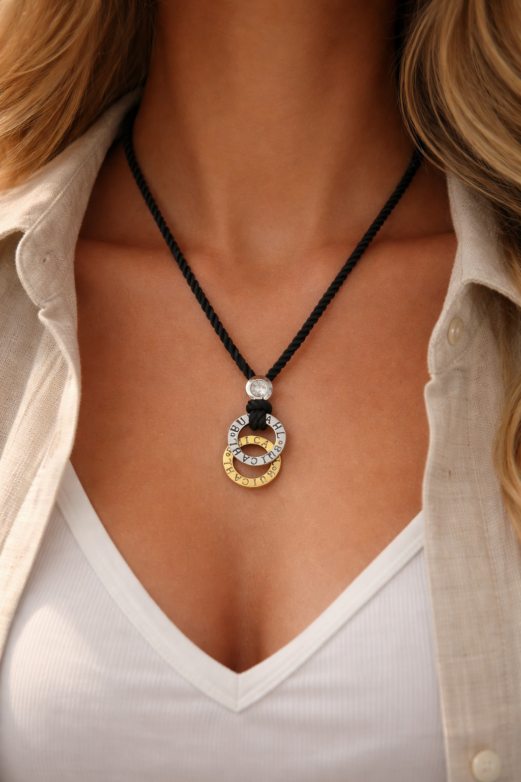 Collar con colgante - Dopple medallón