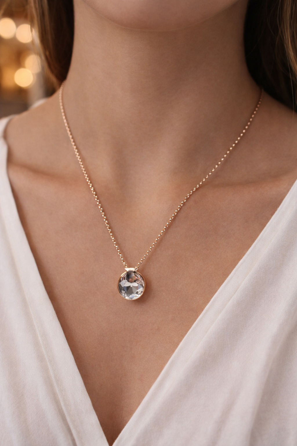 Collar con colgante - Piedra