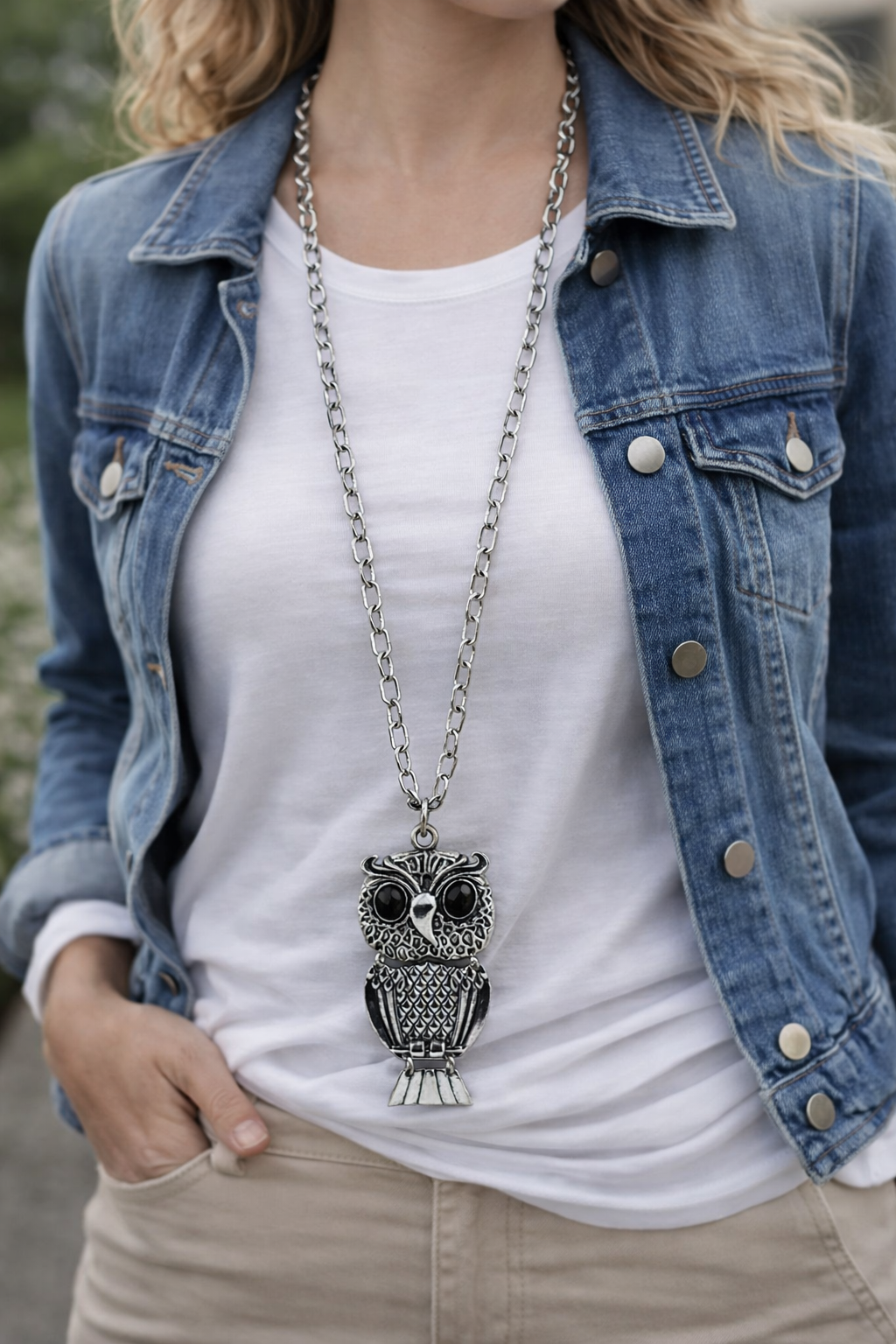 Collar larga - Bisuteria Buho